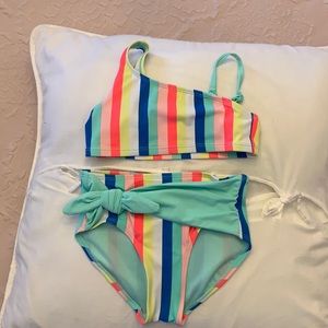 Justice two piece swim suit